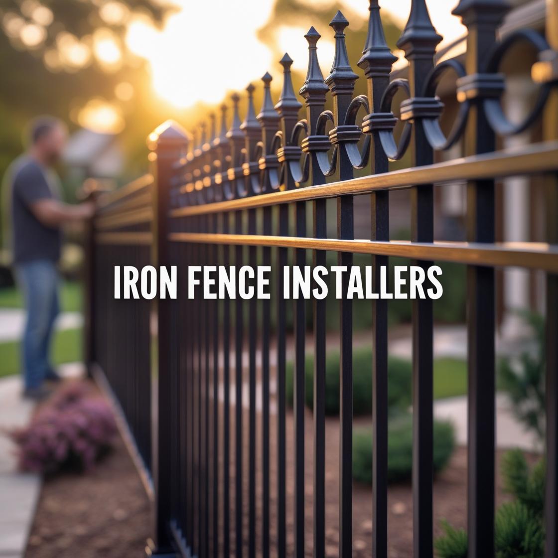 Residential Iron Fence